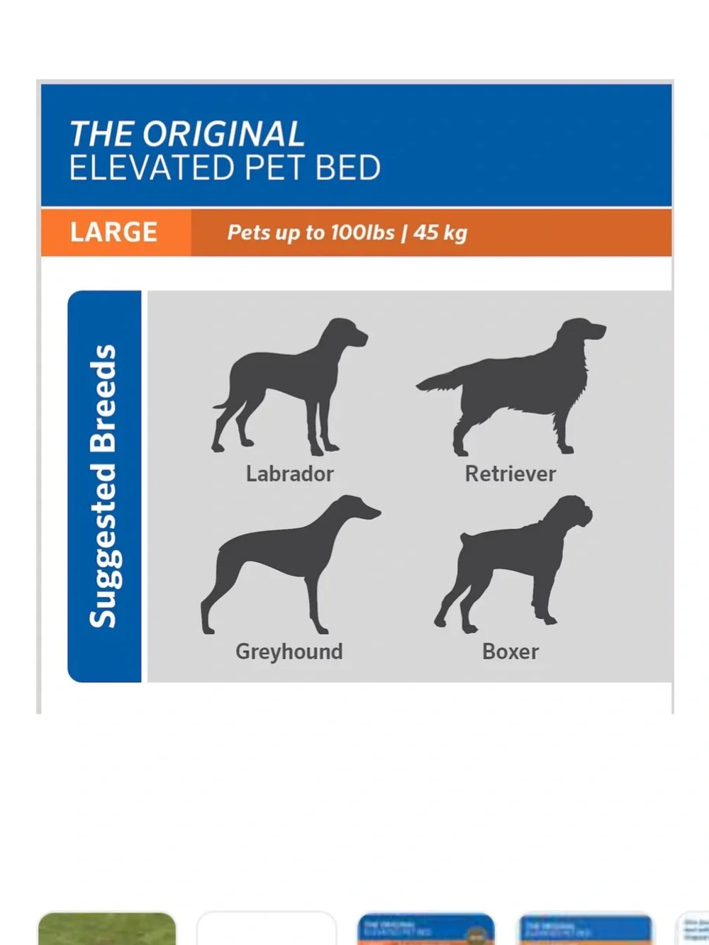 Elevated Dog Bed - Brown